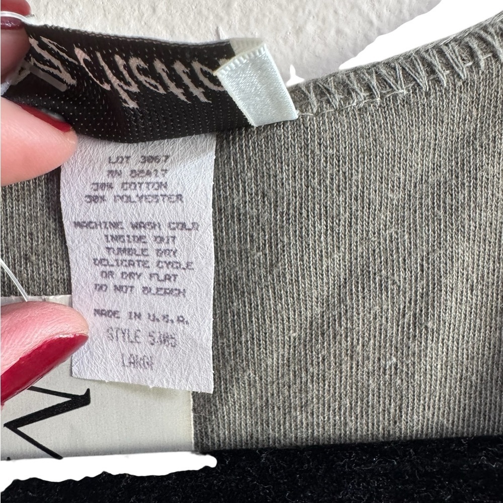 Marchetta Open Front Tie Vest Gray Women’s Large NWT Minimalist USA - Picture 4 of 8